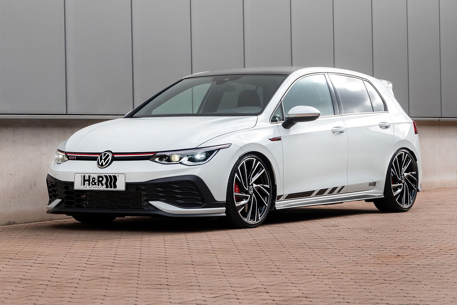 VW Golf GTI Clubsport rebaixado com molas H&R